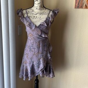 Lulu's Purple Floral Dress